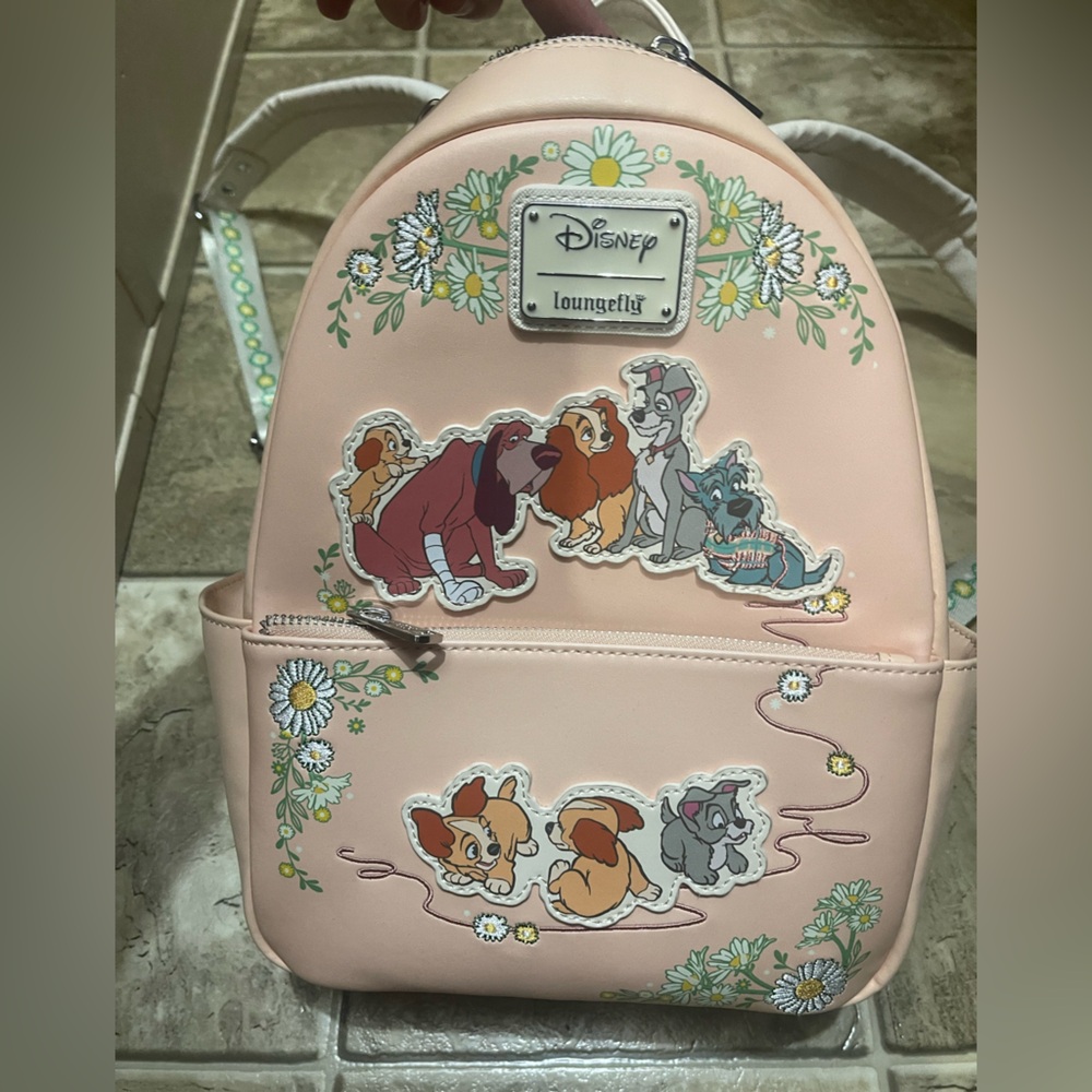 Disney loungefly lady in the tramp backpack